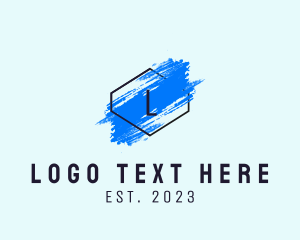 Hexagon - Modern Paint Agency logo design