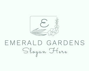 Floral Nature Frame logo design