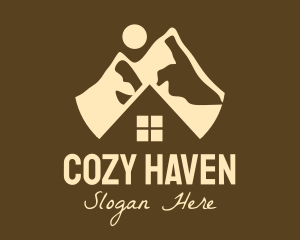 Lodging - Mountain House Chalet logo design