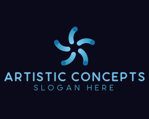 Abstract - Abstract Motion AI logo design