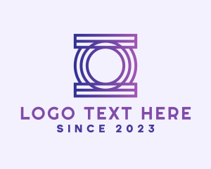 Letter FP - Modern Digital Letter O logo design