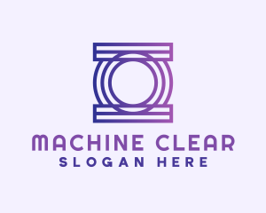 Modern Digital Letter O Logo