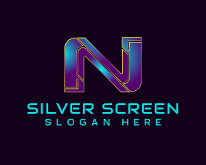 Game Streaming - Cyber Software Letter N logo design