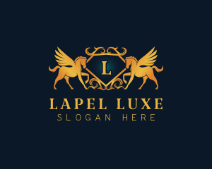 Pegasus Luxe Expensive logo design