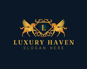 Expensive - Pegasus Luxe Expensive logo design