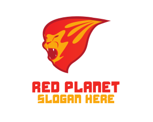 Red Lion Flame logo design