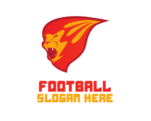 Red Lion Flame logo design