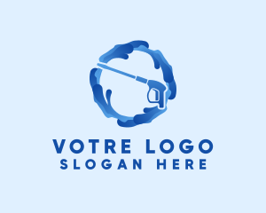 Washer - Blue Utility Washer logo design