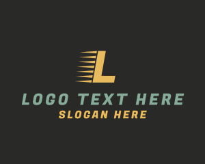 Distribution - Fast Logistics Delivery logo design