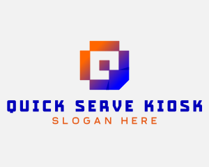 Pixel Tech Game Developer logo design