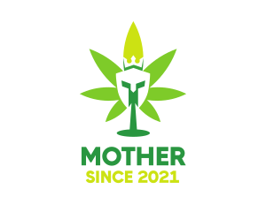 Oil - Cannabis Spartan King logo design