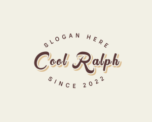 Simple Retro Script logo design