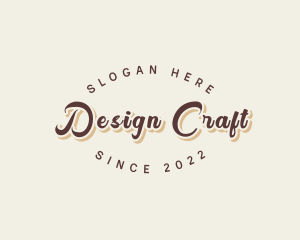 Customize - Simple Retro Script logo design