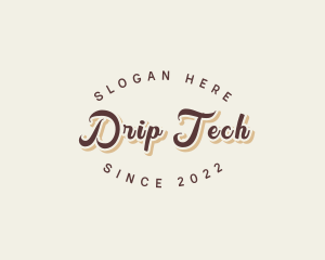 Simple Retro Script logo design