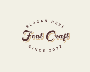 Simple Retro Script logo design