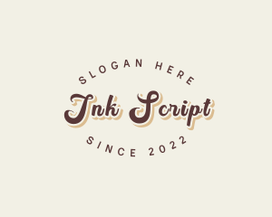 Simple Retro Script logo design