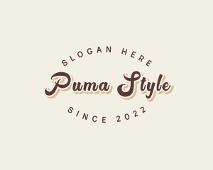 Simple Retro Script logo design