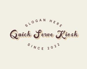 Simple Retro Script logo design