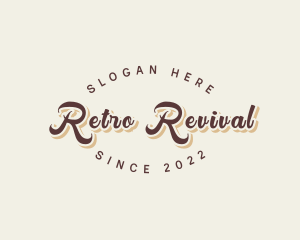 Retro - Simple Retro Script logo design