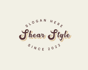 Simple Retro Script logo design