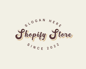 Simple Retro Script logo design