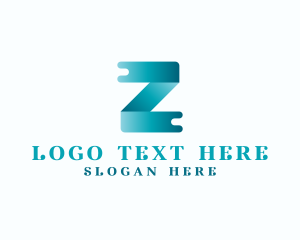 Ribbon - Media Ribbon Letter Z logo design