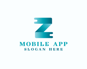 Media Ribbon Letter Z Logo