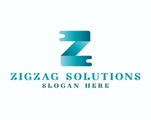 Media Ribbon Letter Z logo design