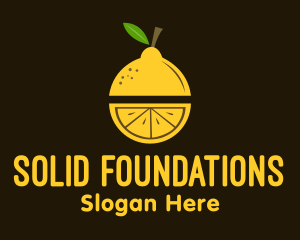 Juice Stand - Lemon Juice Pulp logo design