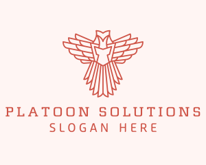 Platoon - Security Eagle Bird logo design