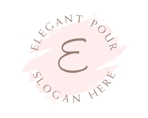 Feminine Brush Wellness logo design