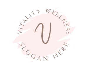 Feminine Brush Wellness logo design