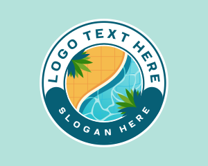 Vacation - Swimming Pool Vacation logo design