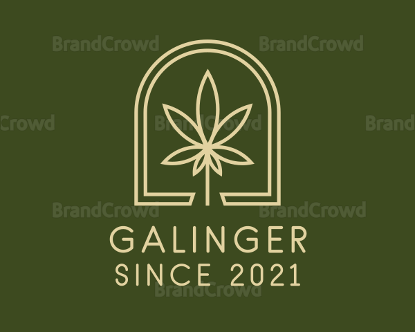 Marijuana Leaf Dispensary Logo