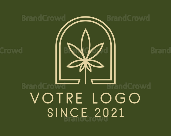 Marijuana Leaf Dispensary Logo