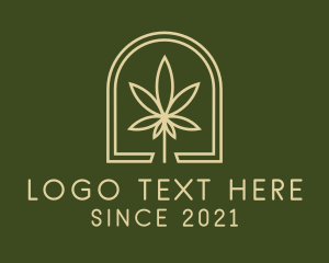 Herbal - Marijuana Leaf Dispensary logo design