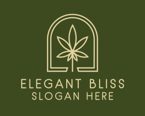 Marijuana Leaf Dispensary Logo