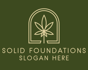 Marijuana Leaf Dispensary Logo