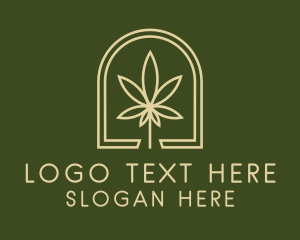 Marijuana Leaf Dispensary Logo