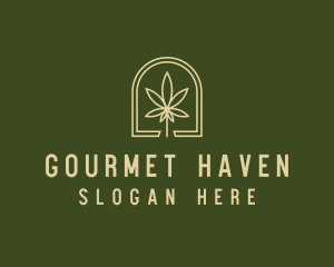 Marijuana Leaf Dispensary logo design