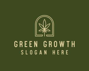 Marijuana Leaf Dispensary logo design