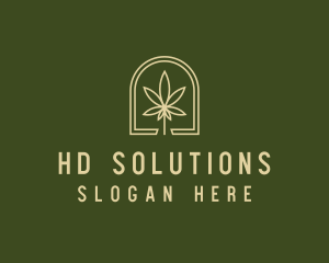 Marijuana Leaf Dispensary logo design