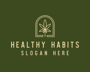 Marijuana Leaf Dispensary logo design