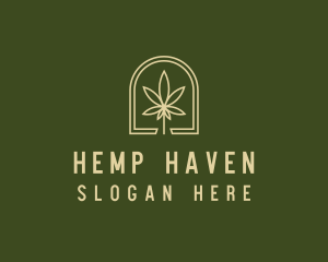 Marijuana Leaf Dispensary logo design