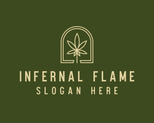 Marijuana Leaf Dispensary logo design