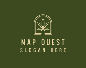 Marijuana Leaf Dispensary logo design