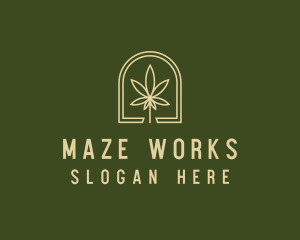 Marijuana Leaf Dispensary logo design