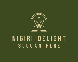 Marijuana Leaf Dispensary logo design