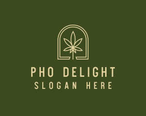 Marijuana Leaf Dispensary logo design