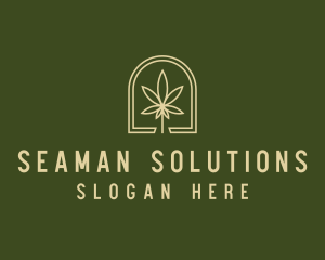 Marijuana Leaf Dispensary logo design